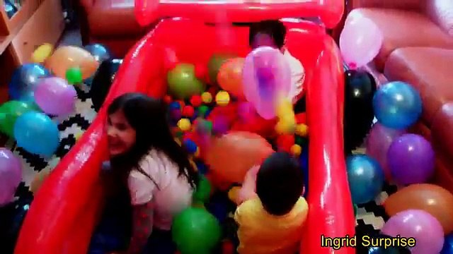 BALLOONS AND BALL PIT SHOW - Indoor Playground +100K Subscribers (FULL HD)