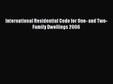 International Residential Code for One- and Two-Family Dwellings 2006  Free Books
