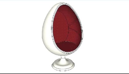 How to Make a Egg chair in SketchUp