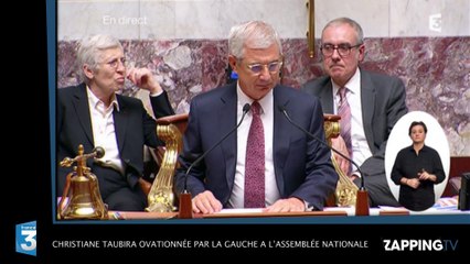 Christiane Taubira ovationnée par la gauche à l’Assemblée nationale ! (Vidéo)