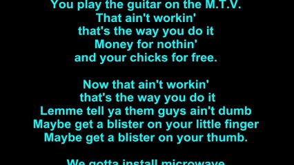 Dire Straits – Money For Nothing Lyrics