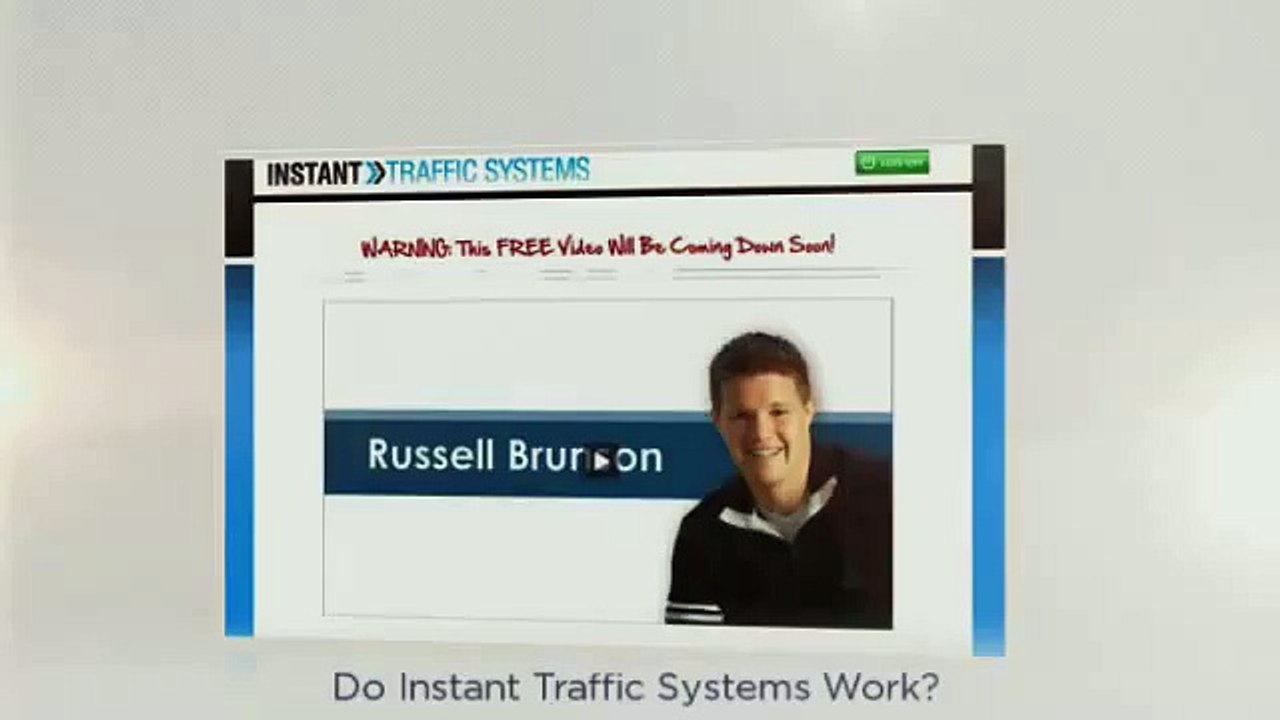 Instant Traffic Systems Review - Does Instant Traffic System Actually Work