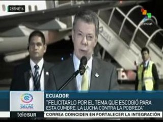 Santos: la lucha contra la pobreza es el gran reto de la región