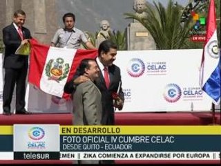 Líderes de América latina se toman la foto oficial de la Cumbre CELAC