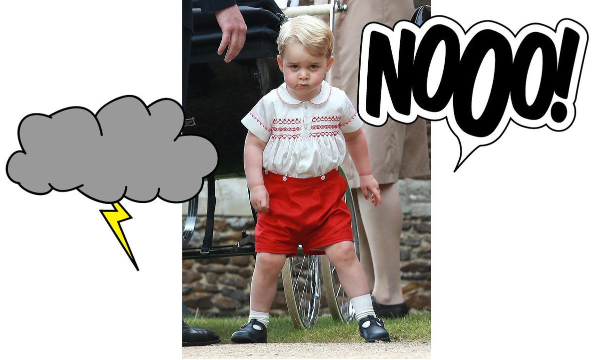 Le Prince George trop dissipé à l'école est obligé de passer le balai