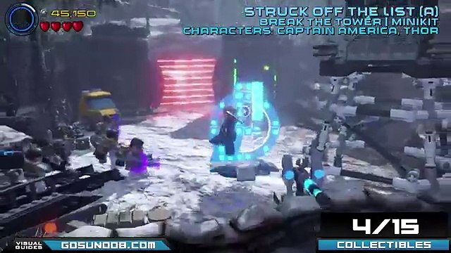 Lego Marvel Avengers - All Struck off the List Collectibles Location Guide (1024p FULL HD)