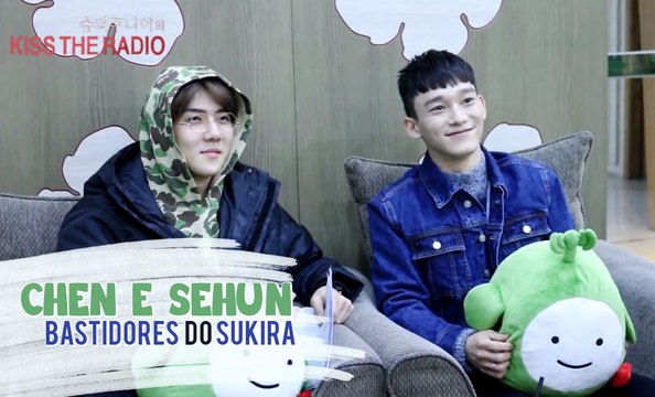 [LEG PT-BR] 160111 | CHEN & Sehun nos Bastidores do Sukira Kiss The Radio