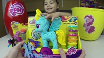 MY LITTLE PONY BIGGEST SURPRISE EGGS EVER! Kinder Surprise Egg CUTE Magic Play-Doh Surprise Toys