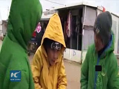 Cold snap aggravates misery of Syrian refugees in Jordan 2016