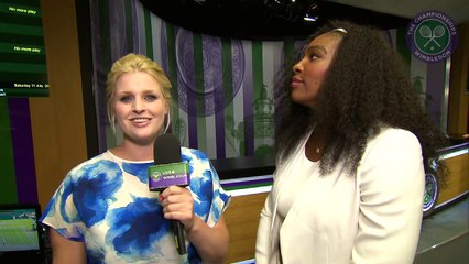 Serena Williams checks in with Live @ Wimbledon