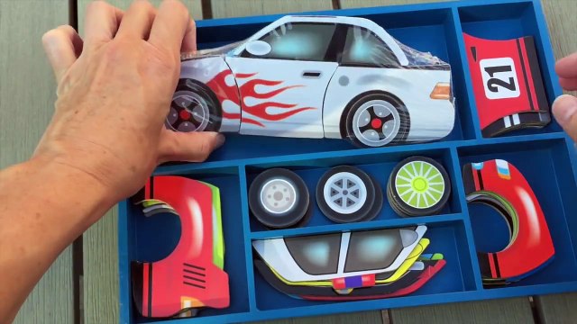 Cars Magnetic Build-It Melissa & Doug Preschool Toys Wooden & Magnetic Puzzle Playset Toy Videos