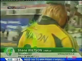 Mohammad Aamir 3-27 against Australia - cricket highlights