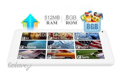 Capacitive touch screen10.1 inch Actions7029 tablet pc Quad core Android 4.4 512MB/8GB dual camera free shipping-in Tablet PCs from Computer