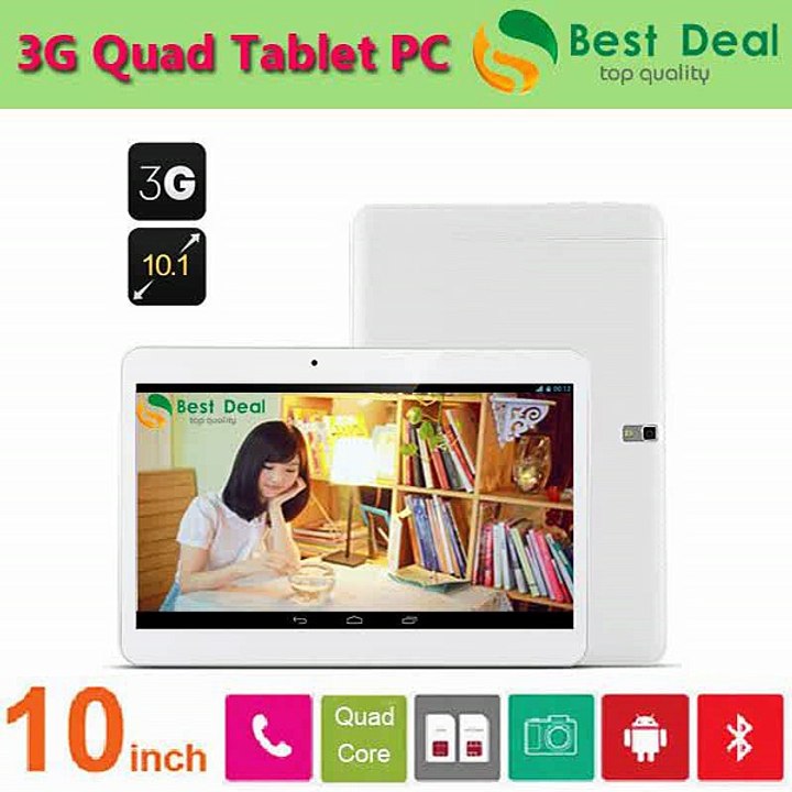 10 inch MTK6582 WCDMA 3G Phone tablet pc RAM 2GB ROM 16GB Quad Core1.5Ghz android 4.4.2 3G Tablet GPS bluetooth with 2 SIM Card-in Tablet PCs from Computer