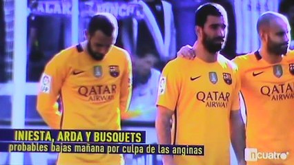 توران لم يتدرب وبوسكيتس بقي في الجيم