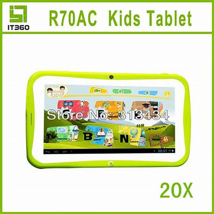 20pcs BENEVE R70AC Children Education Tablet PC 7 inch Dual Core RK3026 Android 4.2  Cortex A9 Kids Games & Apps-in Tablet PCs from Computer
