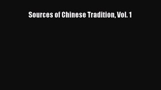 (PDF Download) Sources of Chinese Tradition Vol. 1 PDF