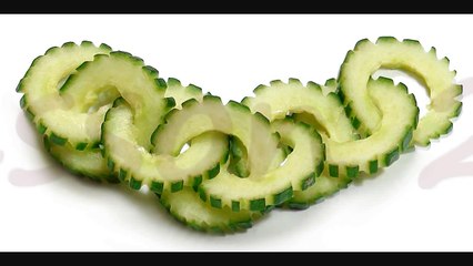 021. Free vegetable carving course cucumber chain _ Darmowy kurs carvingu łańcuszek z ogórka