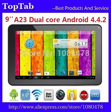 DHL Free Shipping 9 inch A23 512MB 8GB bluetooth Android 4.4.2 dual camera Multi Point Touch capacitive screen-in Tablet PCs from Computer