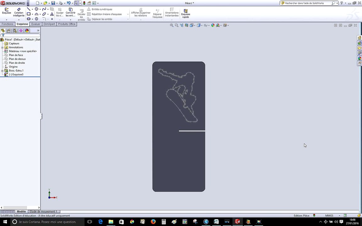 export au format dxf