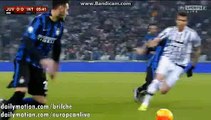 Stevan Jovetic Big Chance to Score - Juventus v. Inter - Coppa Italia 27.01.2016 HD