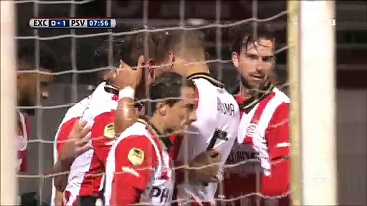 Luuk de Jong Goal - SBV Excelsior 0-1 PSV Eredivisie 27.01.2016