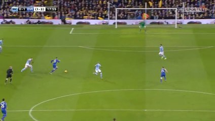 Ross Barkley Goal - Manchester City 0 - 1 Everton - 27-01-2016
