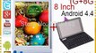 8 inch tablet pc Dual Core mtk8312 3G phone call 1G/8G 1024*768 bluetooth wifi Android 4.4 Dual camera+Rii i8 keyboard+DHL Ship-in Tablet PCs from Computer