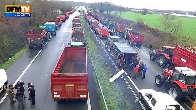 Manifestations des agriculteurs: un mercredi noir sur les routes du Grand Ouest