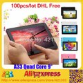 DHL Free Shipping 100 pcs/lot 9 inch Tablet PC Allwinner A33 Quad Core 8GB Bluetooth Android 4.4 WiFi Tablet PC 9 Touch Screen-in Tablet PCs from Computer
