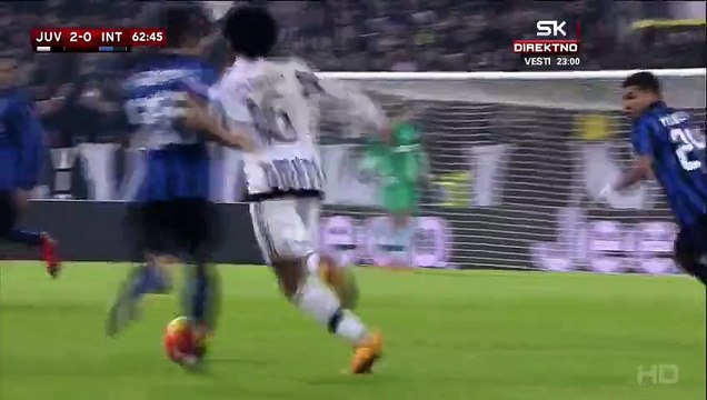 2-0 Álvaro Morata Goal Italy Coppa Italia Semifinal - 27.01.2016, .Juventus FC 2 0- Inter Milano