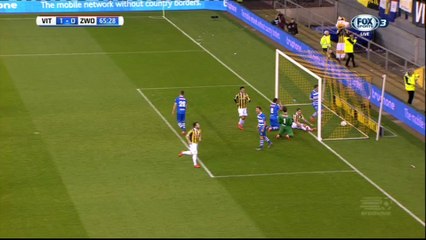 1-0 Bram van Polen Own Goal _ Vitesse v. PEC Zwolle - Netherlands - Eredivisie 27.01.2016