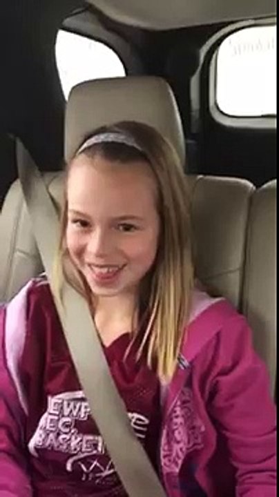 Réaction d'une enfant qui va voir Donald Trump