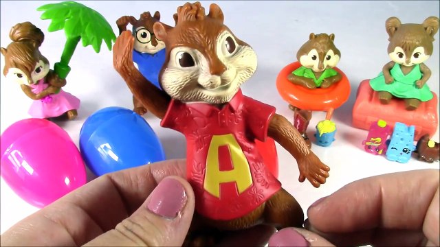 Alvin and the Chipmunks Shopkins Surprise Eggs! Nick Jrs Alvin Simon Theodore! Fun Opening!