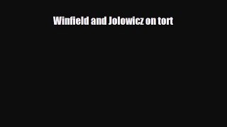[PDF Download] Winfield and Jolowicz on tort [Download] Full Ebook