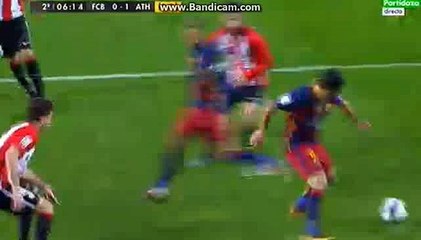 Ivan Rakitic Big Chance Barcelona 0-1 Athletico madrit
