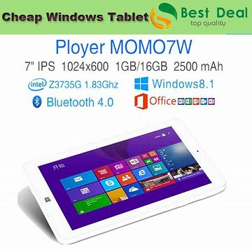 5PCS/LOT Ployer MOMO7W Win8.1 7.0 Inch IPS 1024*600 Intel Atom Bay Trail Z3735G Quad Core 1GB+16GB HMDI Windows Tablet PC-in Tablet PCs from Computer
