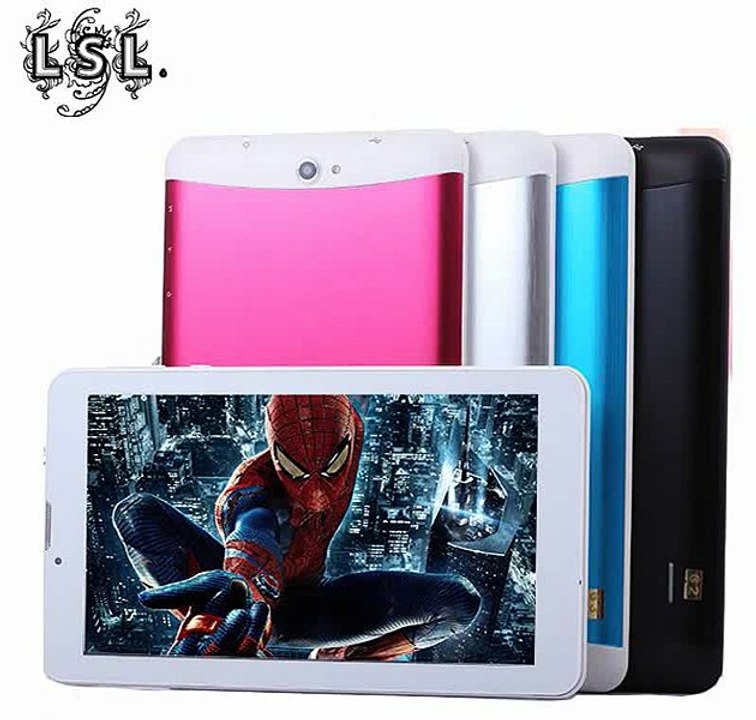 7 inch Tablet PC 3G Phablet GSM/WCDMA MTK6572 Dual Core 4GB Android 4.4 Dual SIM Camera Flash Light GPS Phone Call WIFI Tablet-in Tablet PCs from Computer