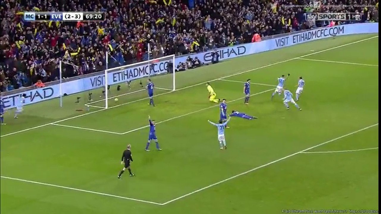 Manchester City 3 - 1 Everton All Goals and Full Highlights 27/01/2016 - Capital One Cup