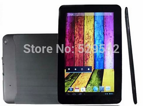 Newest cheapest 9 inch Allwinner A33 Tablet PC Quad Core 1.5Ghz CPU 8GB ROM Bluetooth Dual Camera WiFi Google Play Skype +Gifts-in Tablet PCs from Computer
