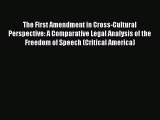 The First Amendment in Cross-Cultural Perspective: A Comparative Legal Analysis of the Freedom