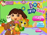 Dora is well taking care of her Three Cute Pets at home Called Dora La Exploradora en Espagnol h