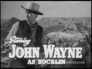 1949 TALL IN THE SADDLE RE-RELEASE TRAILER - JOHN WAYNE, ELLA RAINES