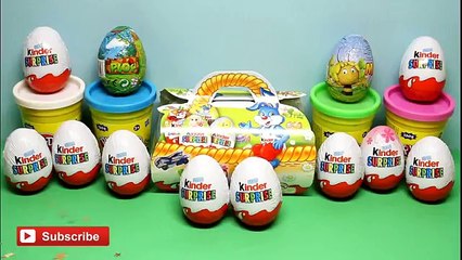 Surprise Eggs!!! The Smurfs, Cars, Kinder Surprise Eggs Unboxing, Huevos Sorpresa