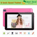 DHL Free Shipping Cheap Allwinner A33 Quad Core 9 Inch Tablet PC Android 4.4 RAM DDR3 512M 8G ROM Dual Camera WiFi-in Tablet PCs from Computer