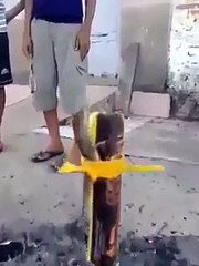 Çocuklardan Füze denemesi