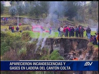 Gases incandescentes en Colta