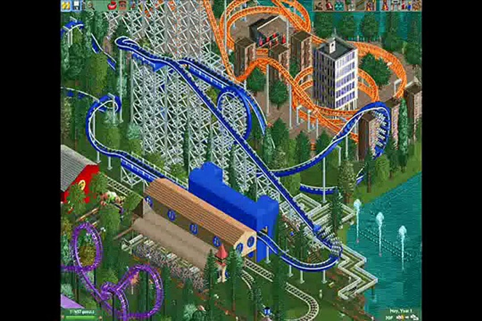My Roller Coaster Tycoon 2 Park Appalachia Heights Video Dailymotion - worlds most extreme rides roblox themepark tycoon 3