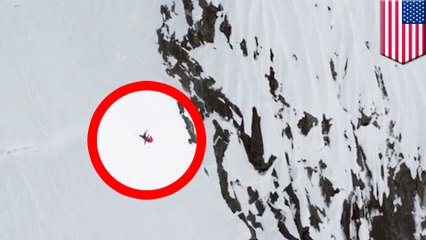 Pro-skier Angel Collinson tumbles 1,000 feet down Alaskan mountain