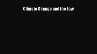 Climate Change and the Law  Free Books